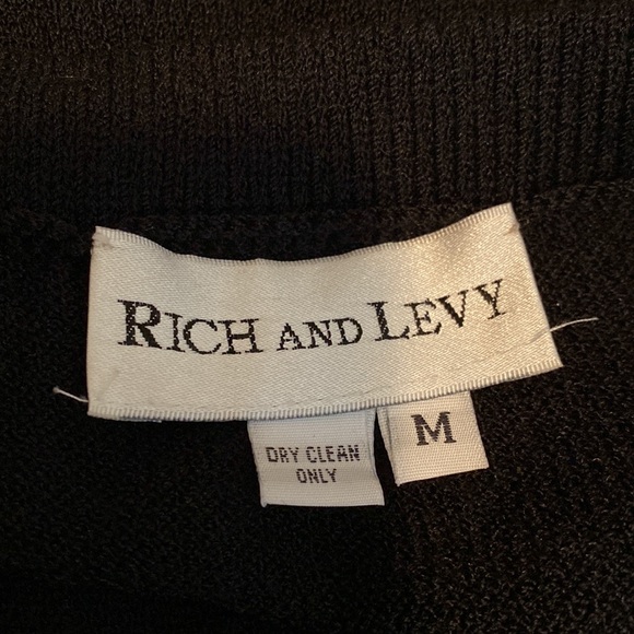 Rich and Levy black knit jacket and skirt set - Picture 11 of 12